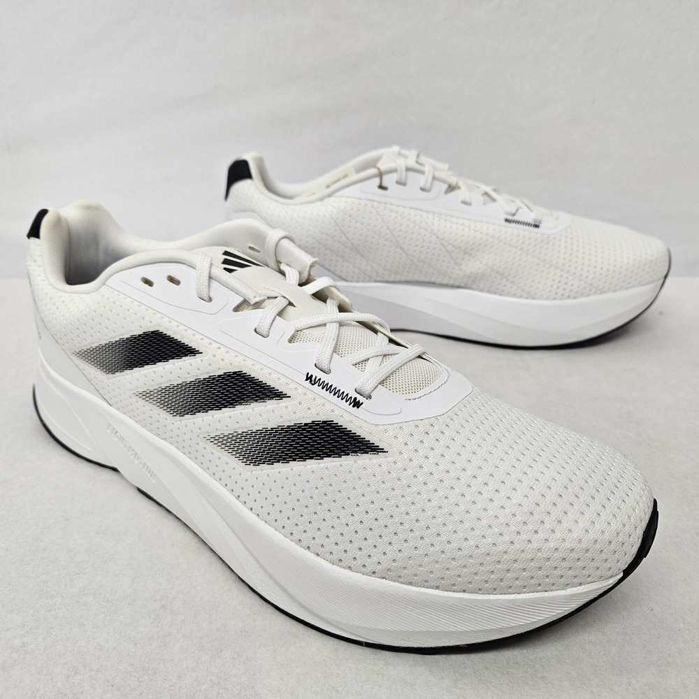Adidas‎ Duramo SL Running Shoes IE7262 White Black Men's Size 11